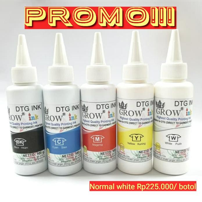 [TERMURAH] TINTA DTG PUTIH WHITE INK TINTA TEXTILE TINTA GARMEN