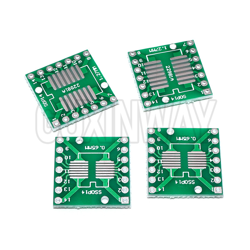 PCB kit SOP8 SSOP10 SOP14 SOP16 20 24 28 56 to DIP/SMD to DIP IC adapter socket SOIC TSSOP board