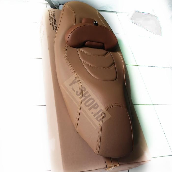 Cover Jok Kulit Sarung Motor Nmax Old New Coklat Mbtech Premium