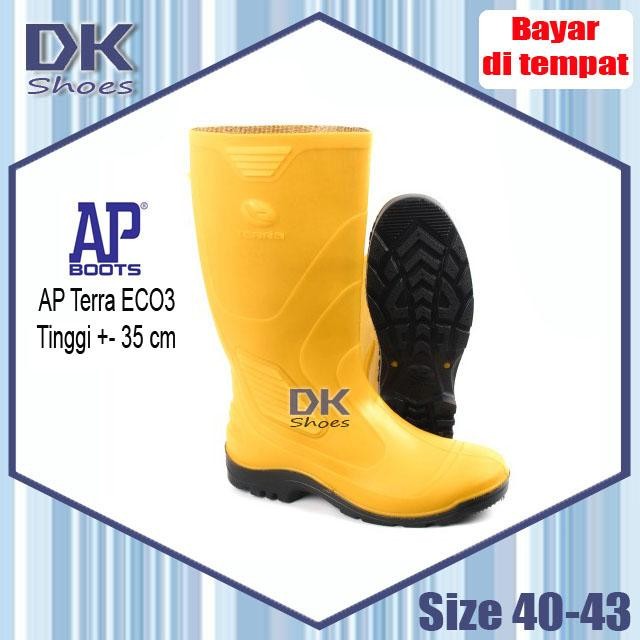 MURAH AP Boots Terra ECO 3 Kuning 38-43 Panjang / Sepatu Boots