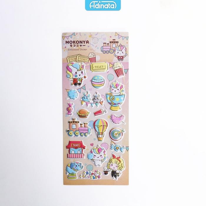 Mokonya Embossed Stickers 2350-6170 - Adinata / Sticker