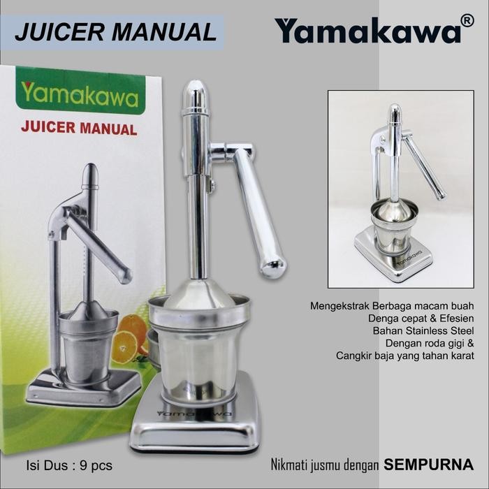Manual Hand Press Juice Extractor Stainless / Alat Peras Buah Manual
