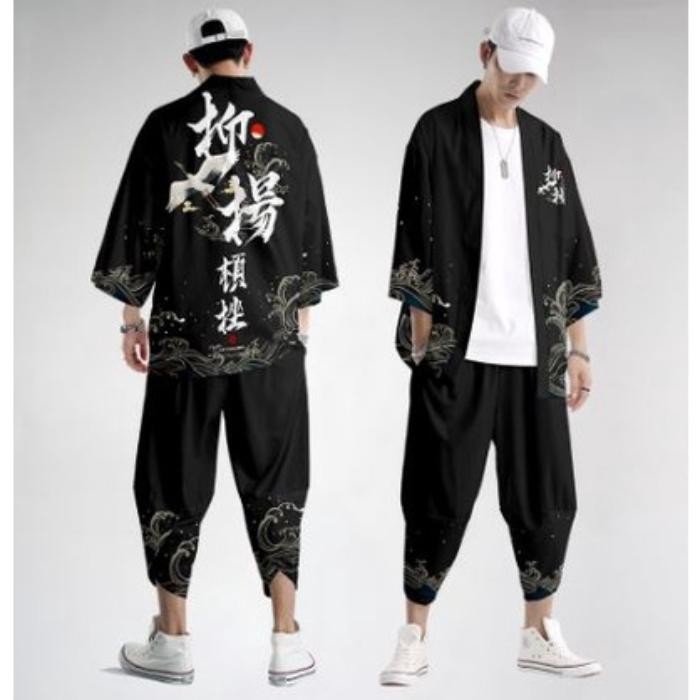 SIAPKIRIM Kimono jepang set pria setelan wanita S M L XL XXL XXXL 2L 3L 2XL 3XL READY STOCK