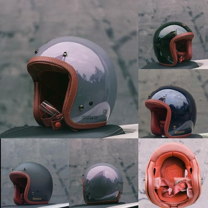HELM SLIM HEAD,HELM JP IRONGLIDE SOLID ORIGINAL,HELM RETRO KEKINIAN, DOT