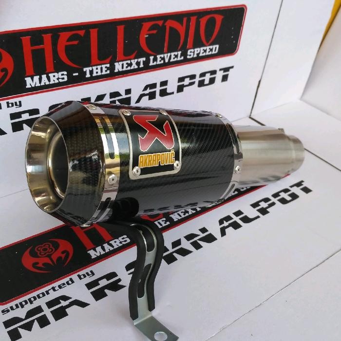 Silincer Akrapovic GP M1 Carbon Knalpot Akrapovic free Bracket per