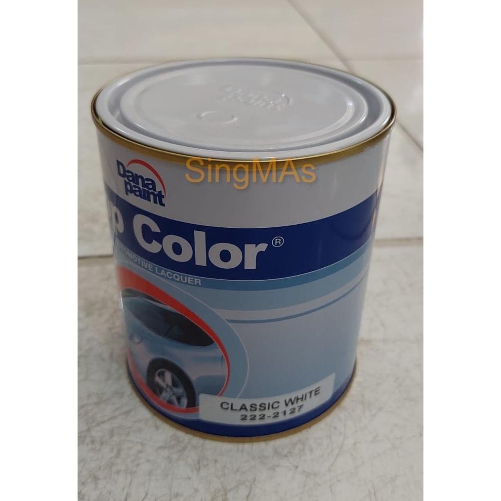 Cat Mobil Duco TOP COLOR 222-2127 CLASSIC WHITE 1kg DANA PAINT Putih