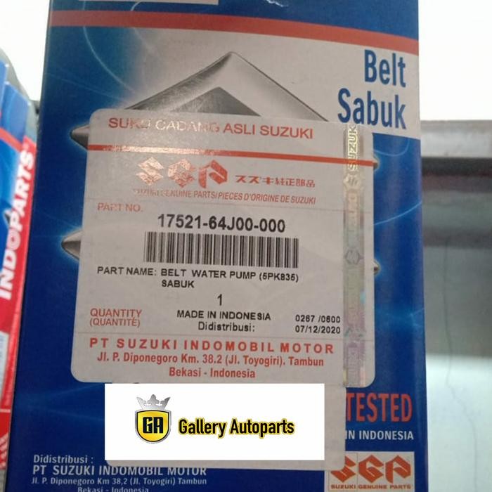 Jual Fan Belt Altenator Swift Lama 5Pk835 Original