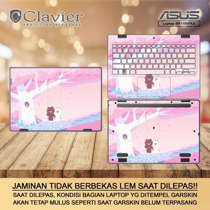 Cover Garskin Laptop Asus BR1100 BR1100F BR1100FK BR1100FKA Transparan