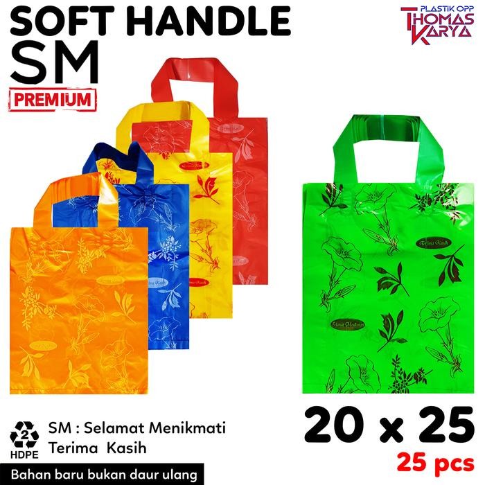 r05n- Kantong Plastik Hajatan 20X25 20X30 Motif Soft Handle Hidangan Snack