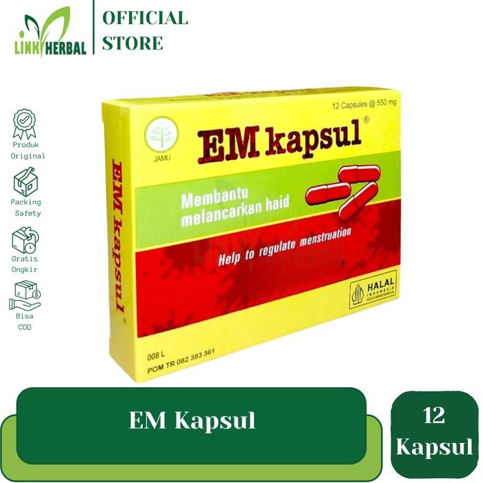 BRD EM KAPSUL ( ISI 12 KAPSUL ) ORIGINAL BOROBUDUR HERBAL