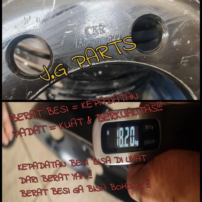 TOPI VELG VELK PELEK HINO LOHAN 260 TI LUBANG 8 R20 / 750 x 20 , 16 MM