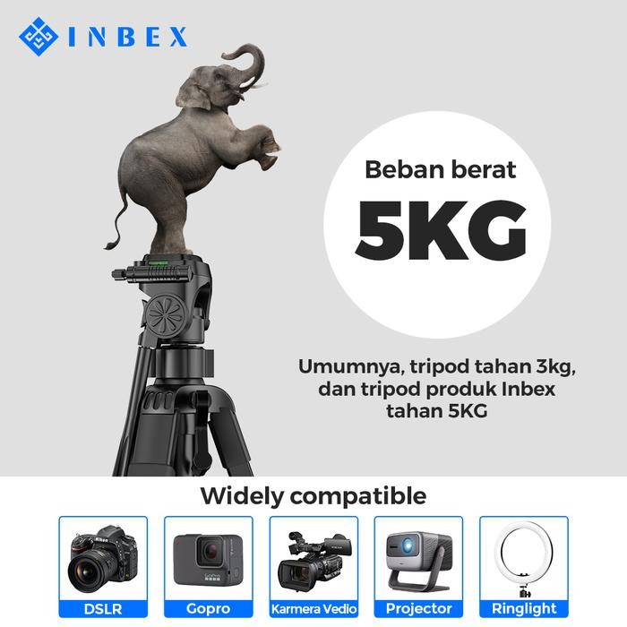 BeliMurah- Inbex Tripod Kamera Tripod Hp Fotografi Camera Tripod Bluetooth Remote