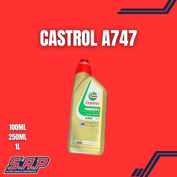 OLI SAMPING REPACK CASTROL A747 100ML OLSAM 2TAK / TWO STROKE Oil Motorcycle Mesin