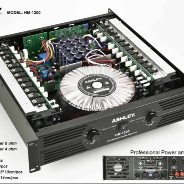 Murah Power Amplifier Ashley Hm1200 Hm 1200 Original Mixer Terlariss 