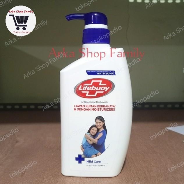 5ops- Lifebuoy Sabun Mandi Cair Mildcare Pump / Botol 500 Ml