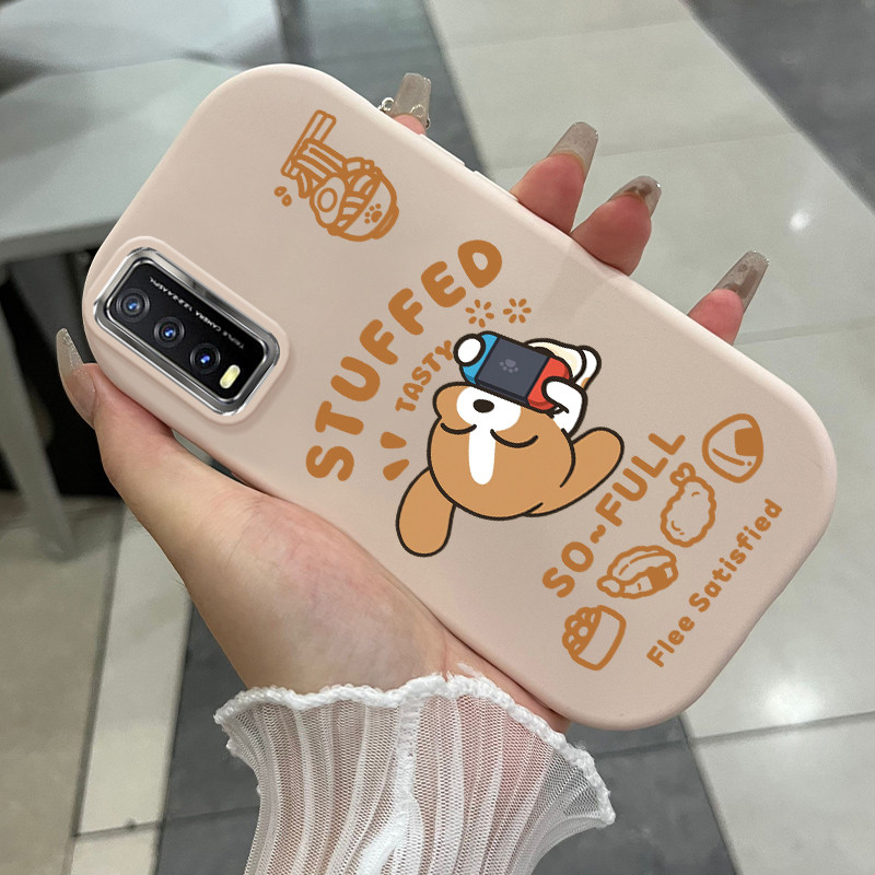 Casing Hp Untuk VIVO Y20 Y20i Y20s Y20T Y12s Y12a Case Casing Mesin permainan kartun HP Kasing bulat