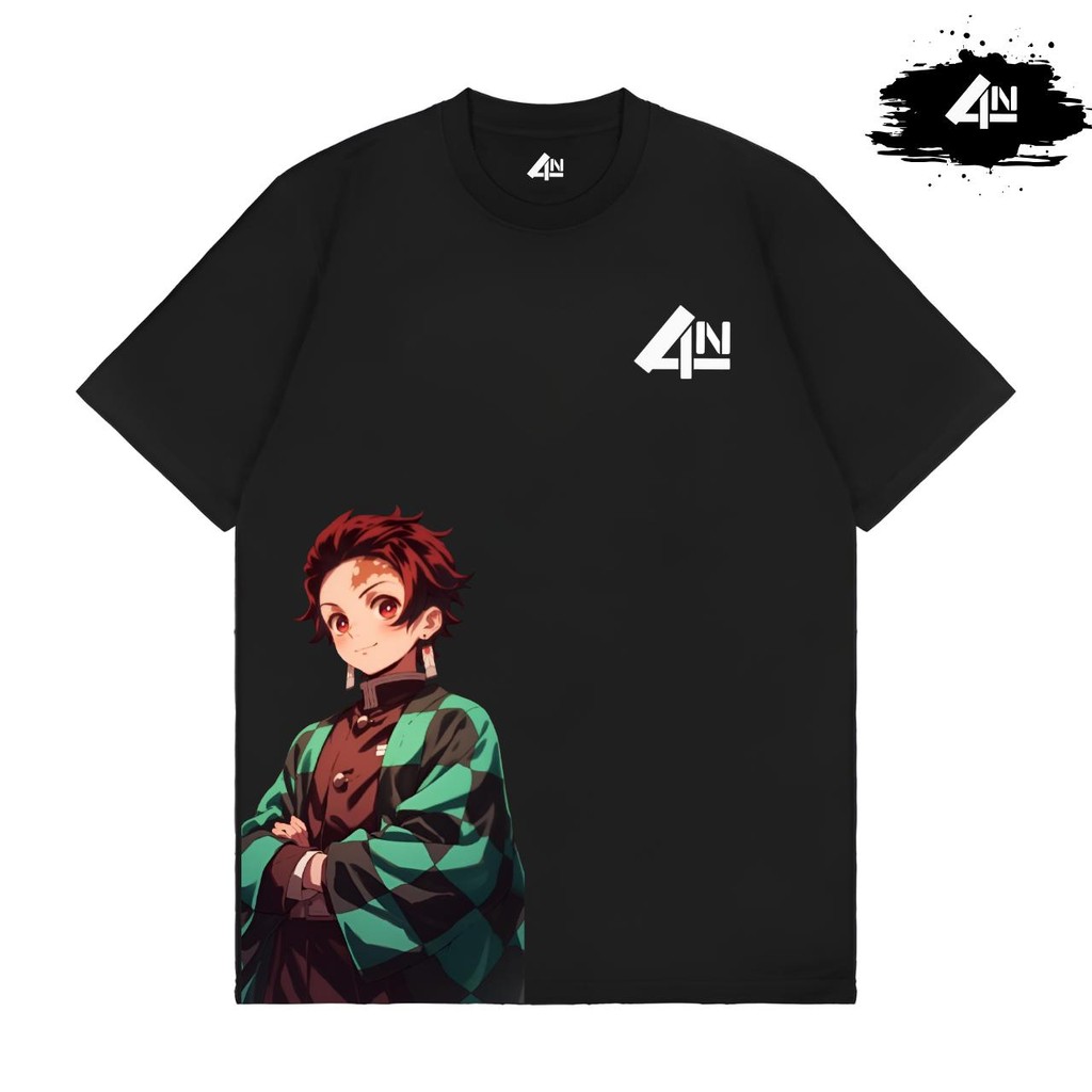 Kaos Distro | Tanjiro Kamado-Demon-Slayer| Harga Termurah | 4endshop Tshirt