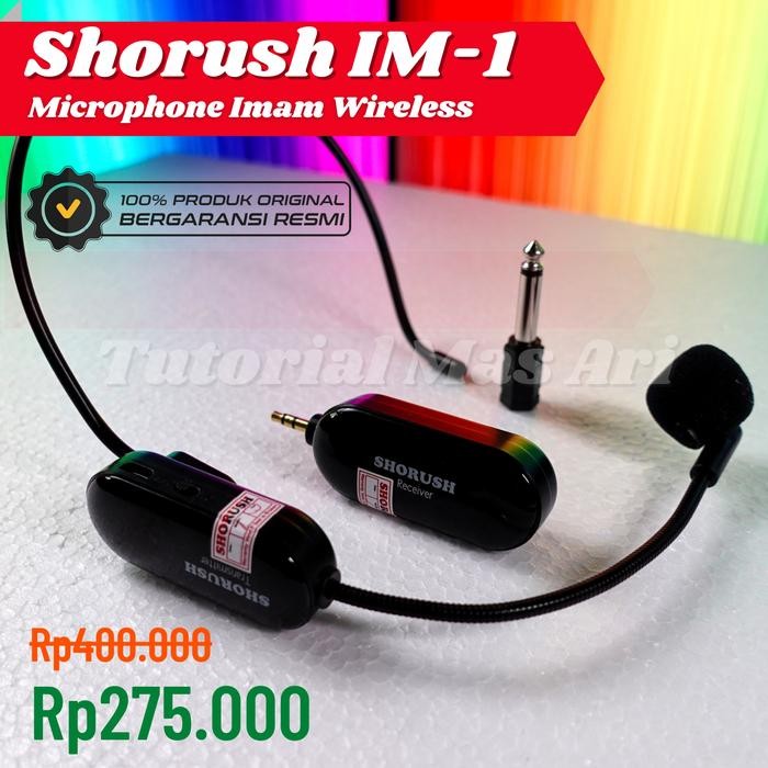 Shorush Im-1 Mikrofon Imam Masjid Mic Bando Wireless Mc Terlaris