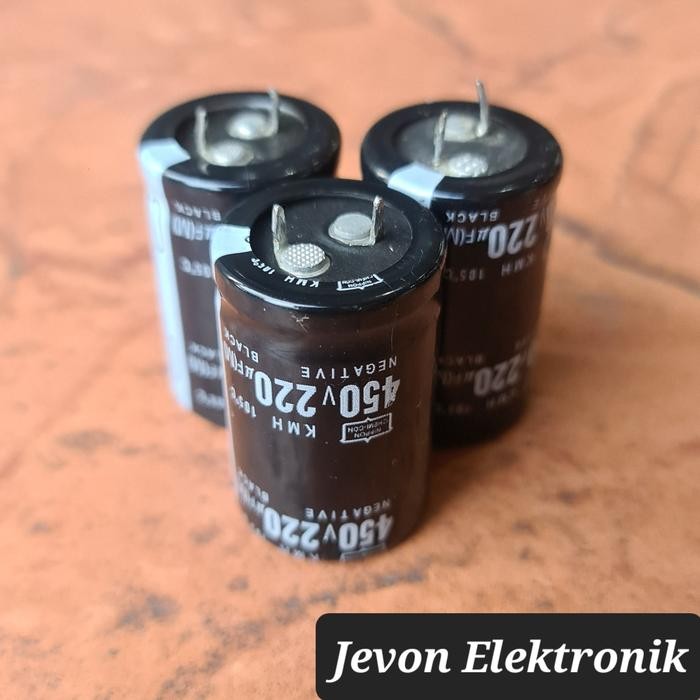 Capasitor Elco 220 uf 450 v volt kapasitor elko 220uf 450v