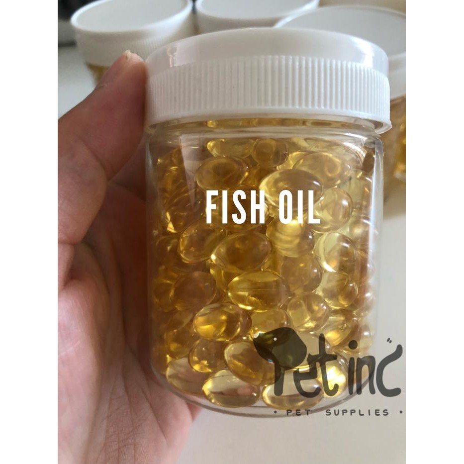 q2nz- Fish Oil Soft Gel Isi 100 Untuk Anjing Kucing