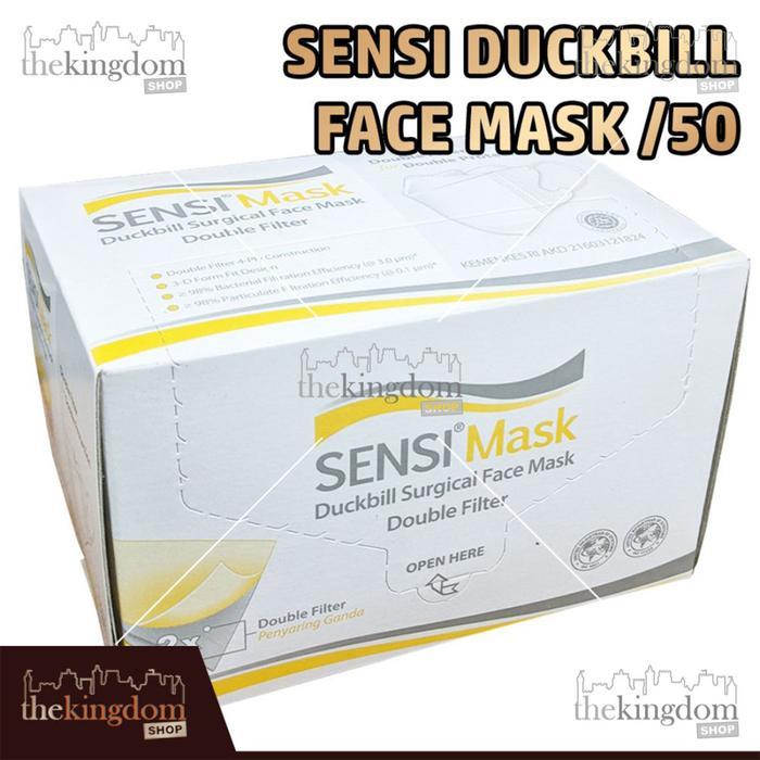 Sensimask Duckbill Face Mask /50 Masker Debu Sensi Duck Bill Medis 50