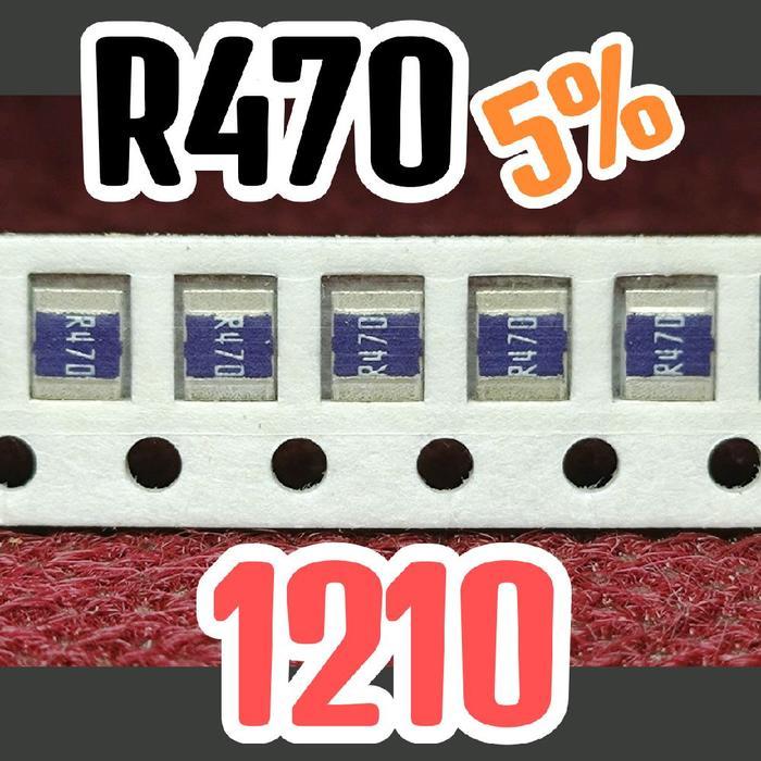 NEW 10PCS CHIP RESISTOR SMD R470 5% SIZE 1210 3225 0,47OHM 0.47 OHM 0,47 OHM 0.47OHM