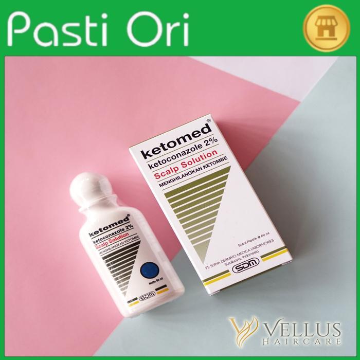 Promo Ketomed Scalp Solution Shampoo Anti Dht & Anti Ketombe 2% Ketokonazole 60 Ml Terlaris