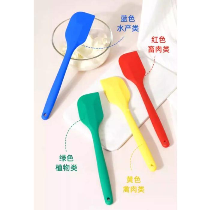 Sanneng Spatula Silicone / Heat-resistant Silicone Spatula Color Blue