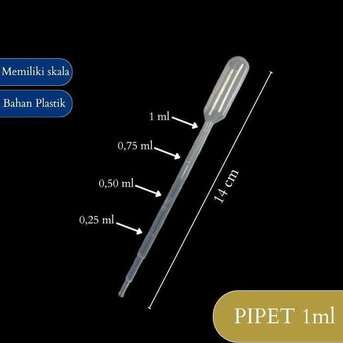 10pc Pipet Tetes Plastik 0,5 1 2 3 5 ml 1ml 2ml 3ml 5ml Pipet Lab Pipet Obat(Per 10pcs )