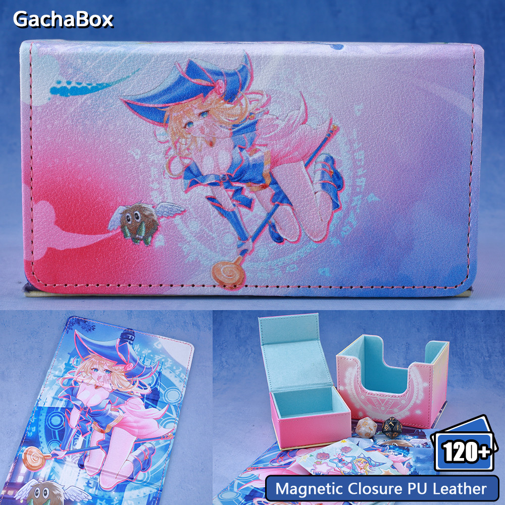 Gacha Dark Magician Girl Deck Box Dicewinder for YGO,Fits 100 Double-Sleeved Cards,Dice Tray Card
