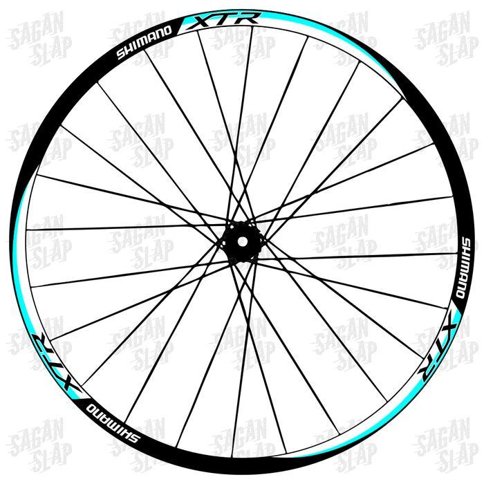 Sticker Rims Shimano Xtr Lebar Stiker 2Cm Decal Rim 26 27.5 29 700C Terbaru 