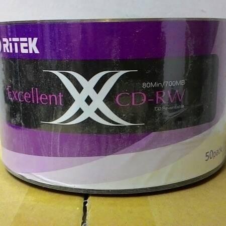 CD-RW Ritek / cd rw blank / cdrw kosong Ritek Bulk pack