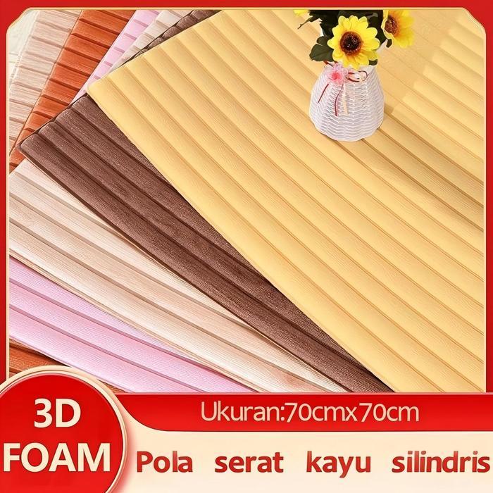 NEW Wallpaper stiker dinding / Wallpaper Foam 3D Motif / PLAFON WALLPAPER MU Dekorasi Kamar