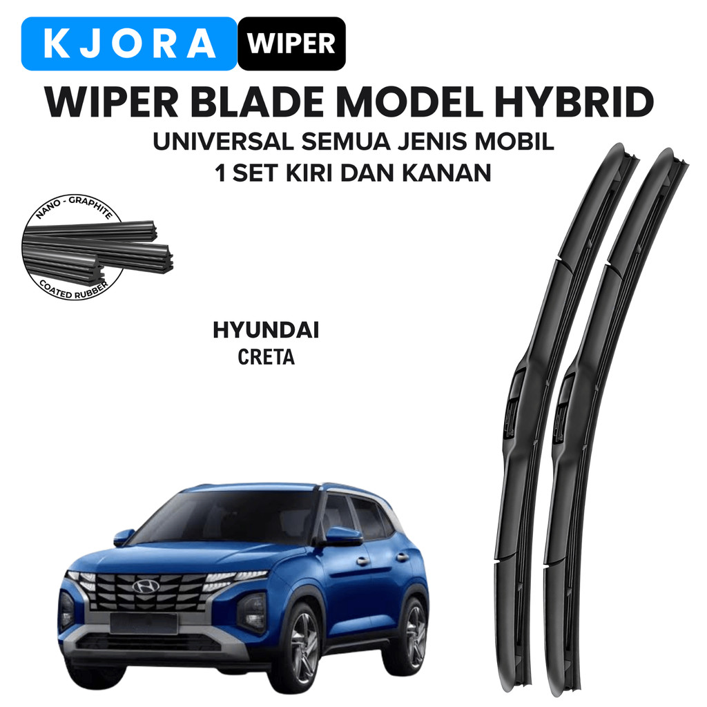 Wiper Hyundai Creta Hybrid Kaca Depan Mobil