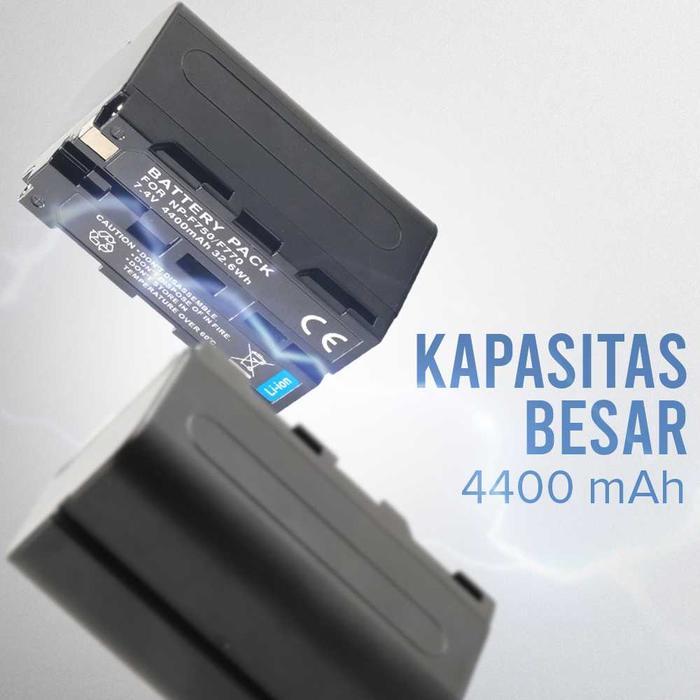 USEA BATERAI KAMERA NP-F750 NP-F770 4400MAH FOR SONY DCR-SD1000, DCR-SR40, DCR-TRV900, DCR-VX2000,