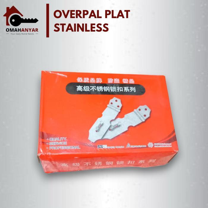 ] Overpal Plat Grendel Gembok SS Stainless Steel