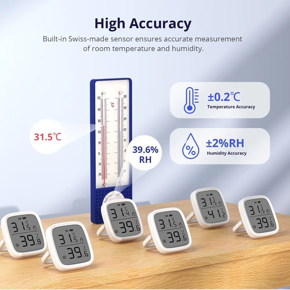 SONOFF SNZB-02D Zigbee Temperature Humidity Sensor SNZB 02D ZigBee Standard Compatible Smart Scene