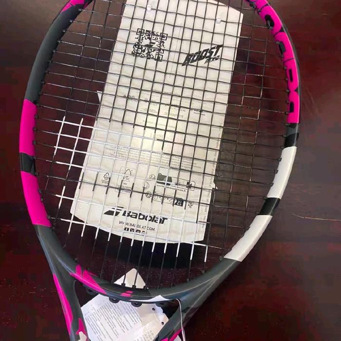 Babolat aero boost pink raket babolat pink aero racket tennis strung