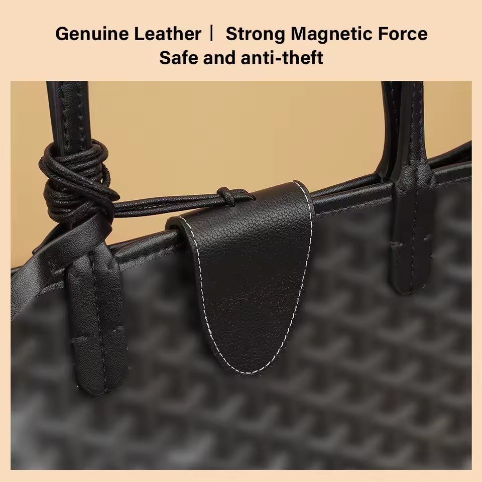 Leather Magnetic Anti-theft Clip For Goyard Tote Bag Multifunctional Fashionable Lanyard Glasses