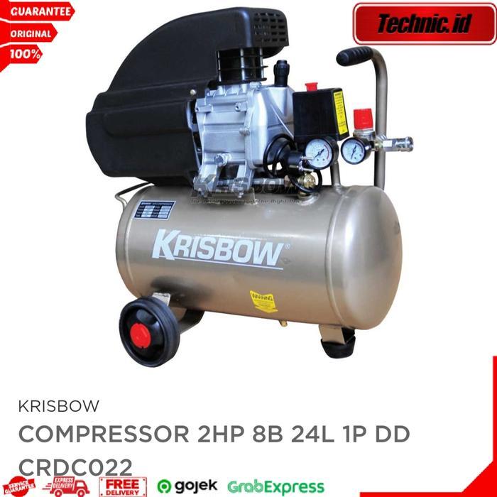 Krisbow Kompresor Angin 2hp 24l 8bar 1ph Crdc022 Kompresor Listrik