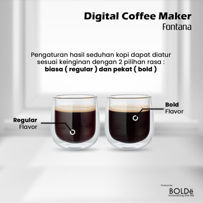 

COFFEE MAKER DIGITAL BOLDE FONTANA - KAPASITAS 1,5 LTR - GARANSI 1 TH