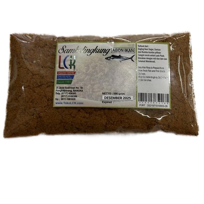 

SIAPKIRIM LCK Sambellingkung Ikan Tenggir Abon Ikan Tenggiri Asin 100 Gram Terbuat Dari Ikan Segar