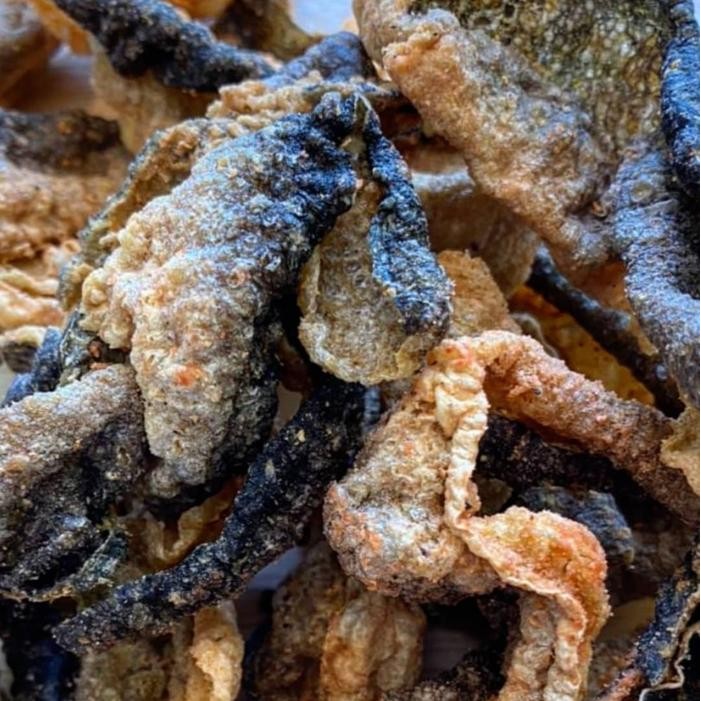 

KERIPIK KULIT IKAN PREMIUM EAT ME FISH SKIN 100GRAM PAKET ISI 5