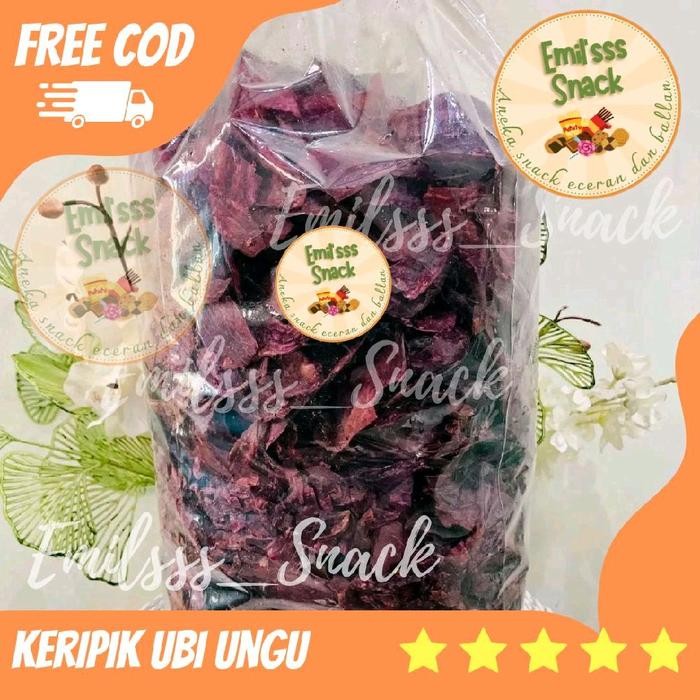 

KERIPIK TELO UNGU ATAU UBI UNGU BERAT 1 KG ENAK GURIH RENYAH