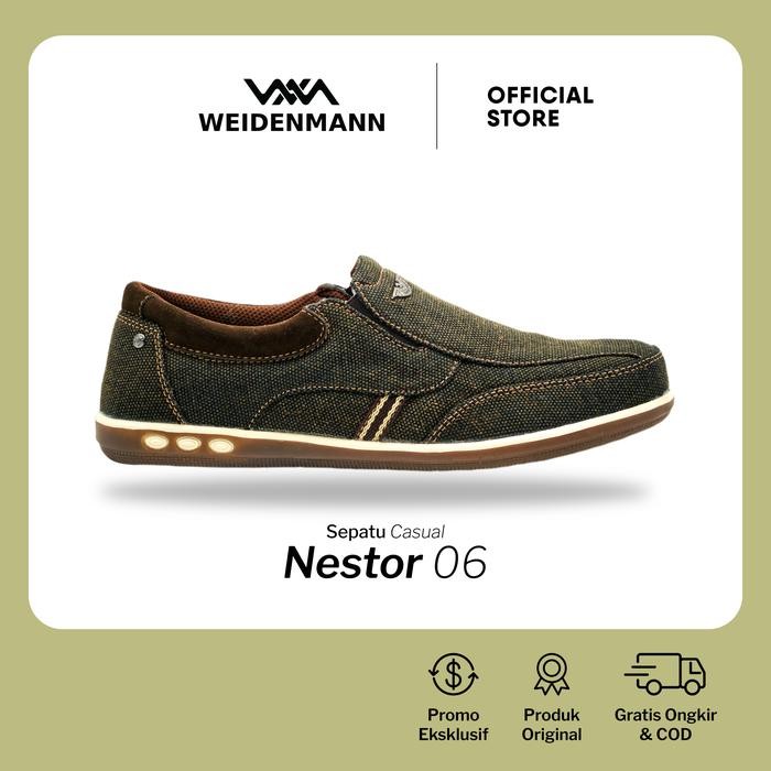 Sepatu Slip On Kanvas Kasual Pria Weidenmann ( Nestor 06 )
