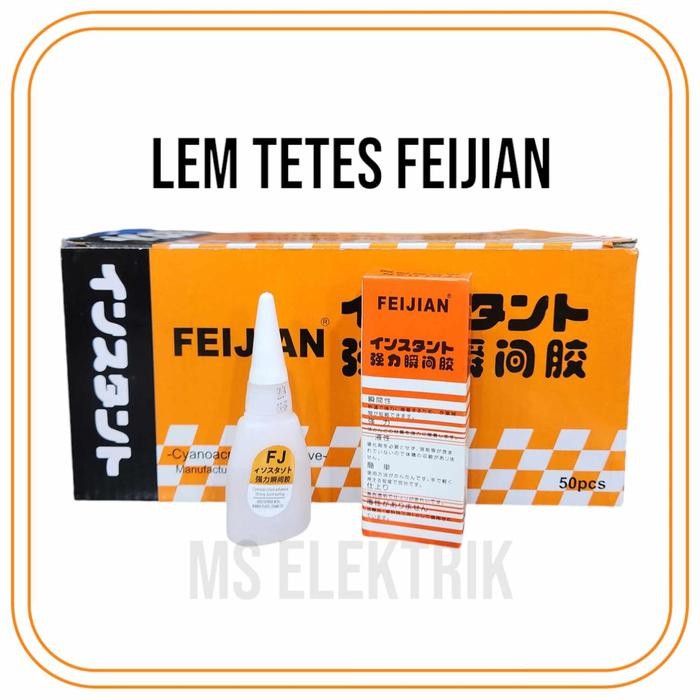 

LEM KOREA / LEM TETES / POWER GLUE / SUPER GLUE FEIJIAN 1 DUS ISI 50 PCS