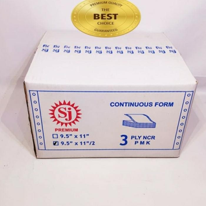 

NEW PRODUK KERTAS CONTINUOUS FORM 3 PLY 9.5X11..SJ PREMIUM WARUNG ARA67