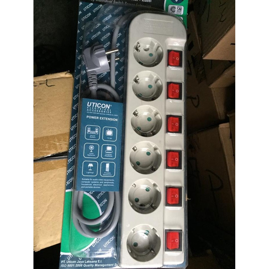 Limited Stop Kontak On/Off Isi 6 Terlariss 