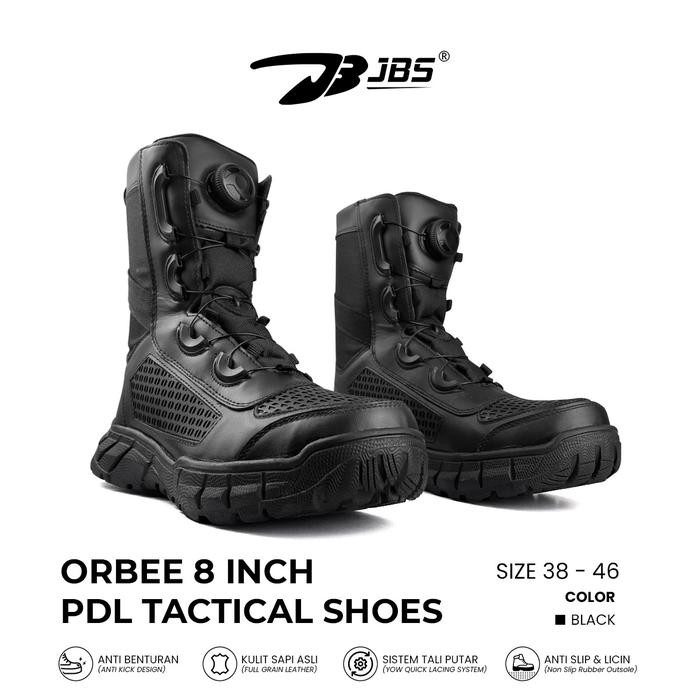 Sepatu pdl tali putar / Sepatu Tactical Original Rafale Orbee 8" Hitam
