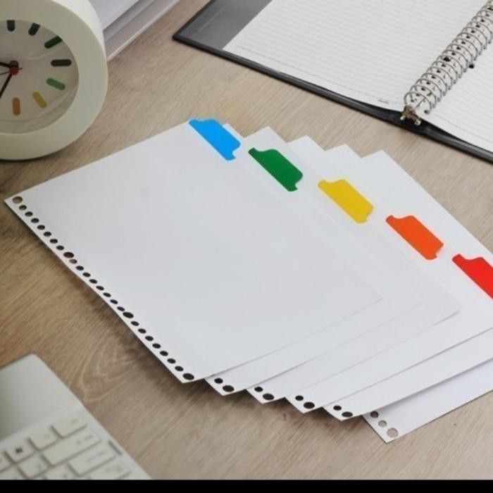 

Bantex 8609 Devider / Pembatas 6 Warna B5 26Holes